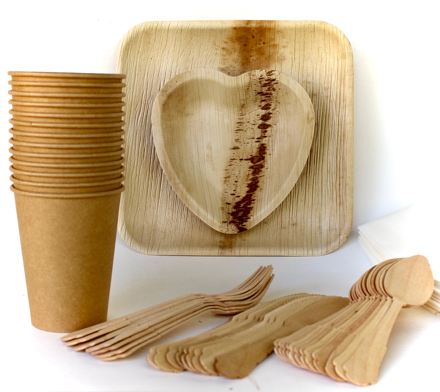 Deep Square Bundle - 25 Deep Square (10") + 25 Deep Square (6") + 75 Utensils - 125pc