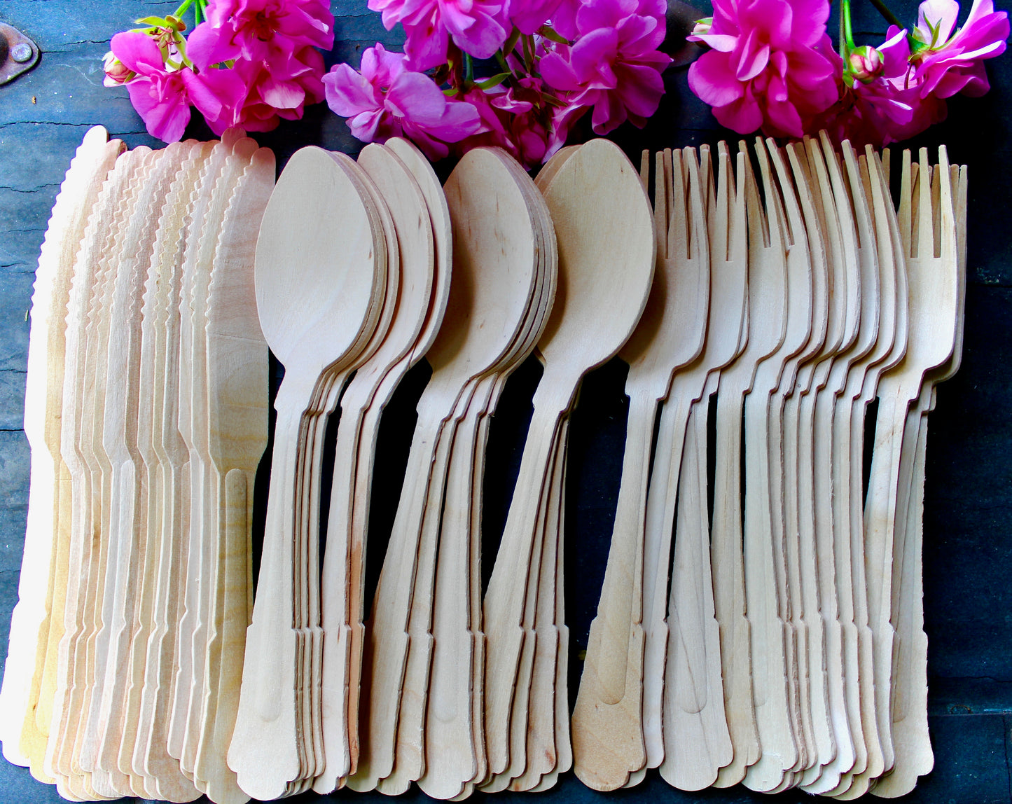 Birchwood Cutlery Set - 75 Piece (Fork, Spoon, Knife)