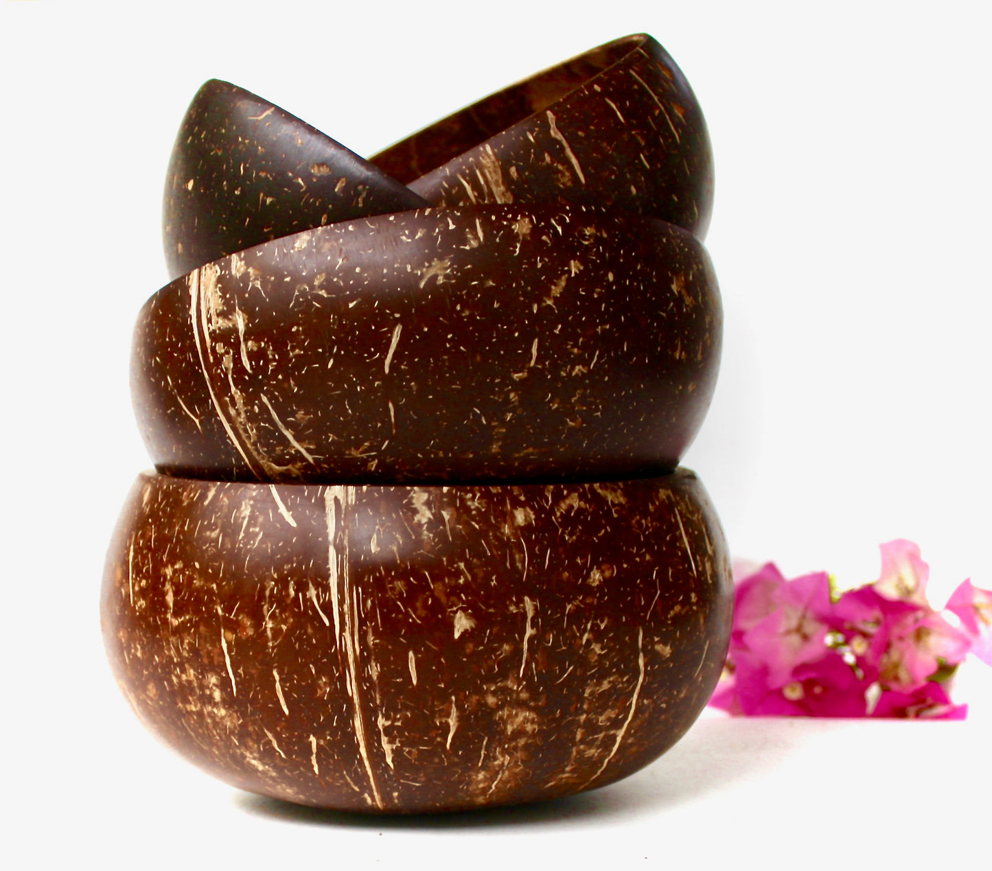 Coconut Bowl Organic - Natural - Zero wast 2 Pic Shell and 2 Fork - @ Spoon  Gift for her