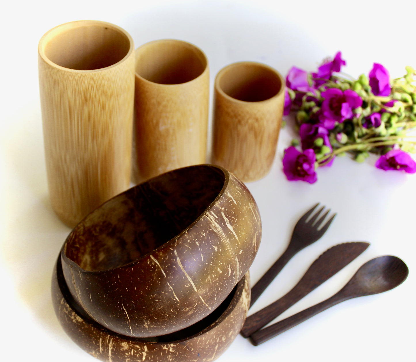 Coconut Bowl Candel Natural - Organic - Zero Wast  2 Pic Handmade