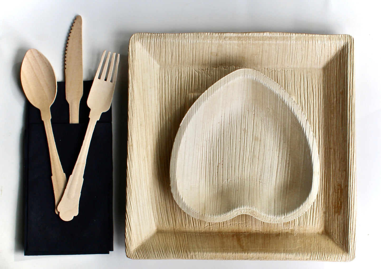 Disposable  wooden cutlery Set from birch wood  75 pic - Fork - Spoon - Knife compostable and Biodegradable