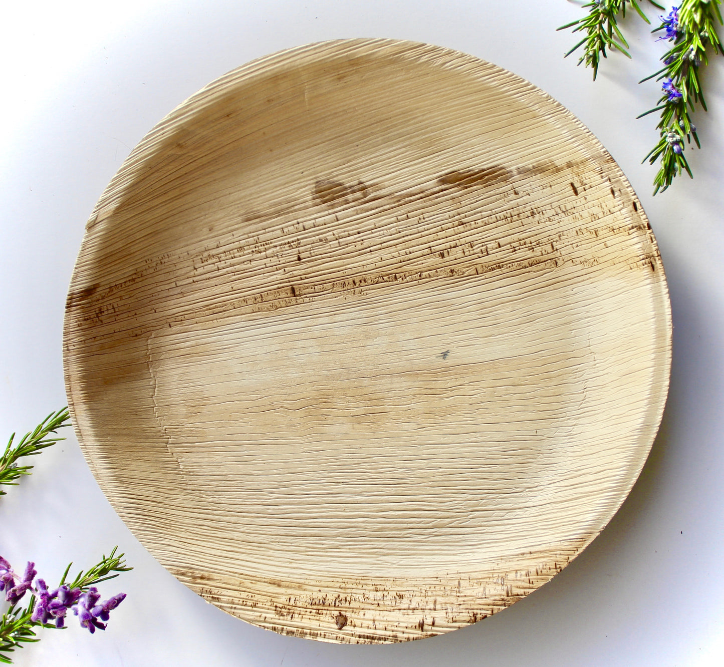 Bamboo Plate 25 Pice Round Plate 10" Disposable Compostable