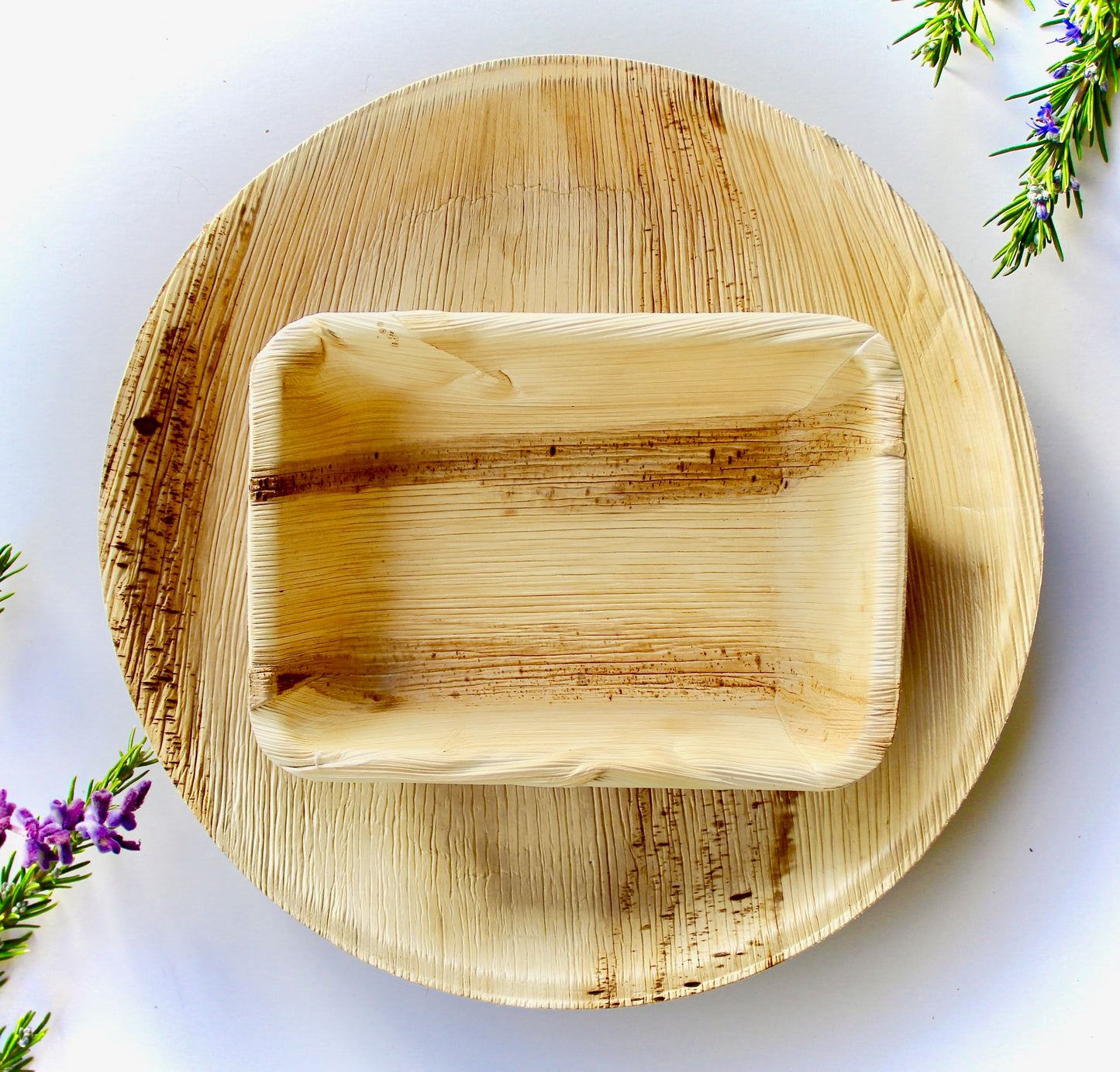 Bamboo Plate 25 Pice 4x6 dessert plate  Plate  Disposable Compostable