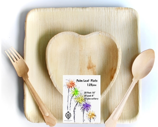 Bamboo Plate 25 Pice 4x6 dessert plate  Plate  Disposable Compostable